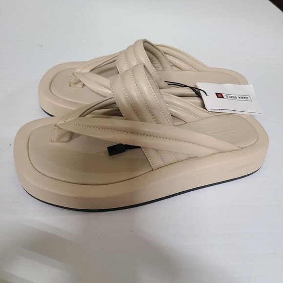 ZARA SNDL 10 BEIGE SIZE 6 | 4603/110 - Picture 7 of 9